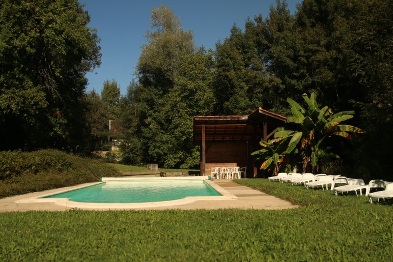 Private swimming pool at Mas Bas Lotus Lake France