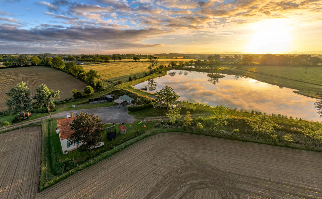 Carp lakes in France - Heart Lake