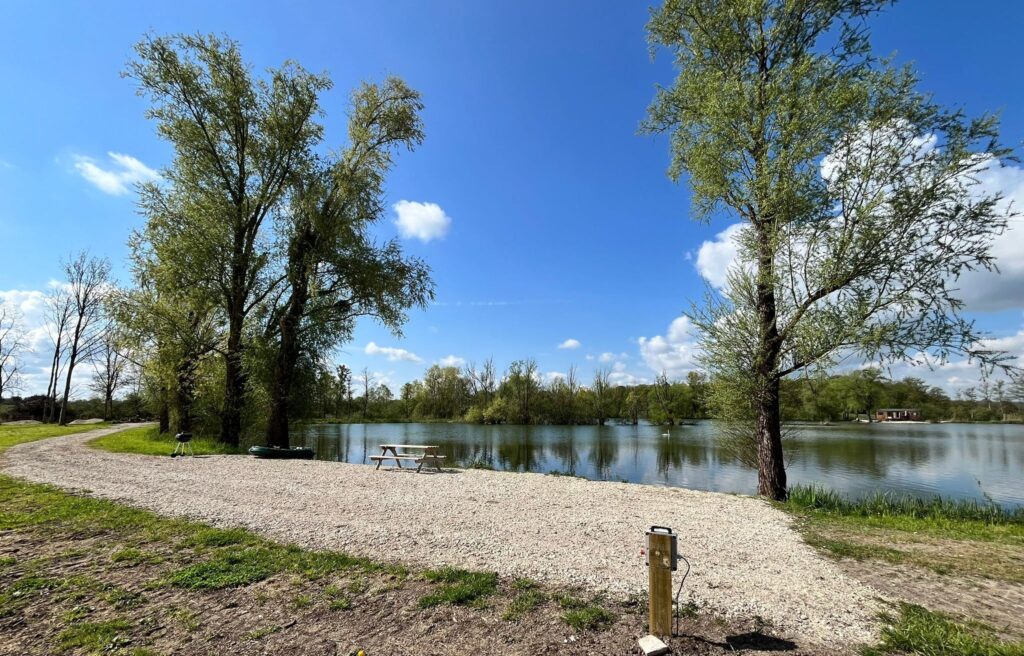 Bivvy swim at Le Sauci French carp fishing