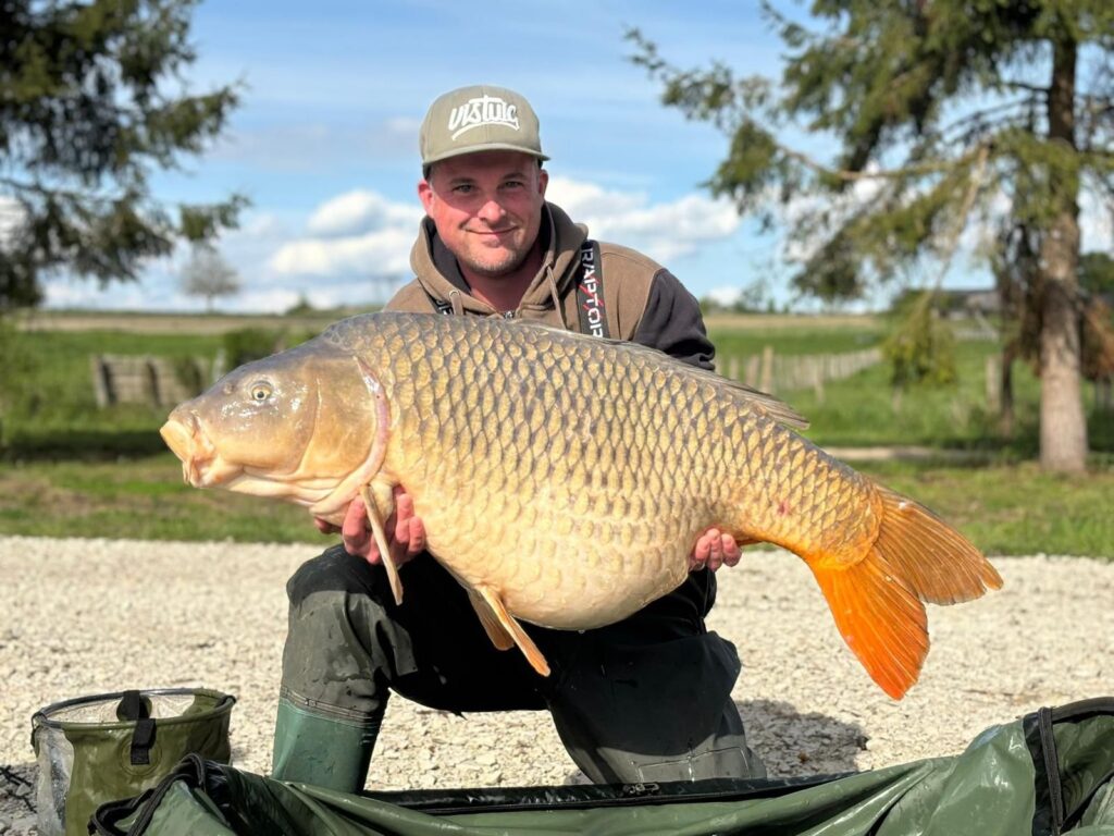 A catch from Le Sauci carp lake in France