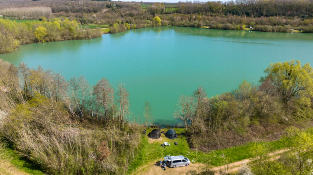 Fishing from your campervan, swim 9 at Lepinet