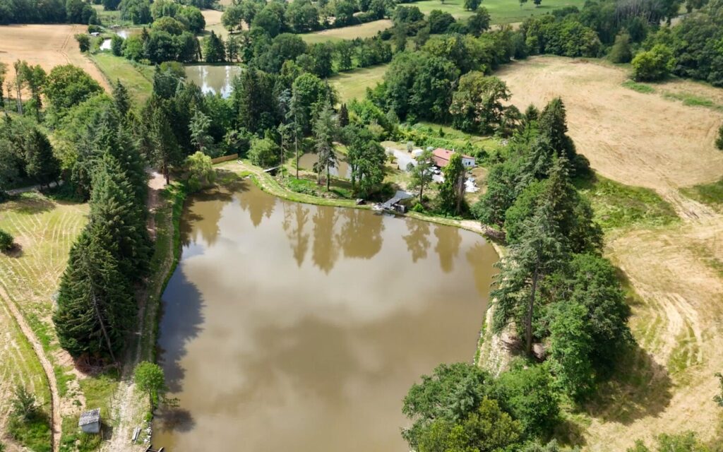 Aerial view of Cube Lake