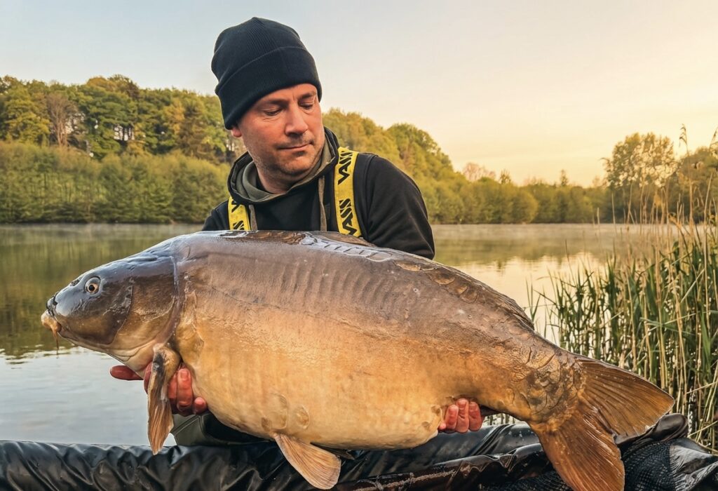 Exclusive carp fishing in France, 54lb carp from La Fonte