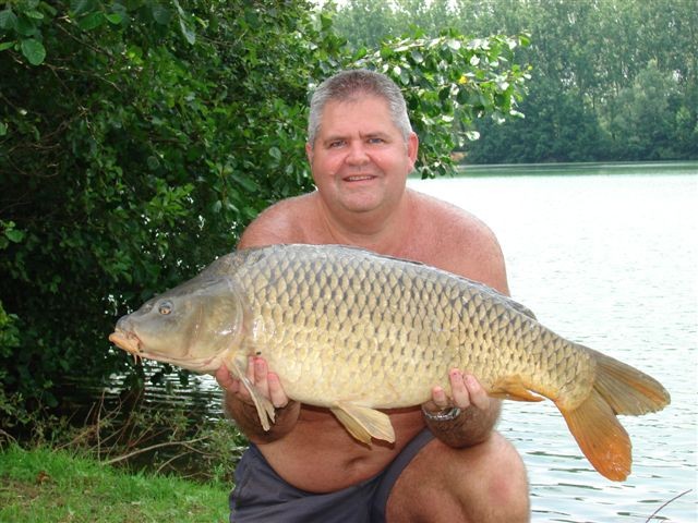 27lb carp from Blue Lake in France