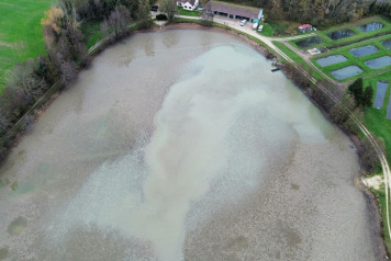 Lake Draining Underway - 1