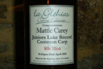 Mattie Carey Starts Juniors Lake Record Common Carp!! - 2