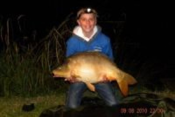 Lotus lake produces a 41lb carp for 12 year old Jake - 5