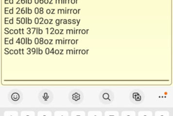 Catch report for this week - 1