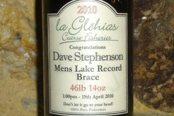 Dave gets â€˜Bracedâ€™ for New Lake Record! - 2