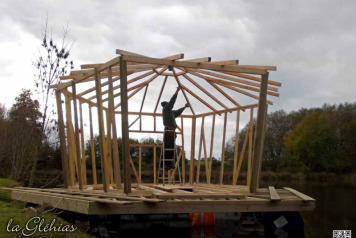 Cabin Build Pt 3. Outline Structure Really Shaping Up - 2