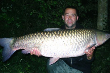 New Lake record Grass carp, 50lb 8oz monster! - 1