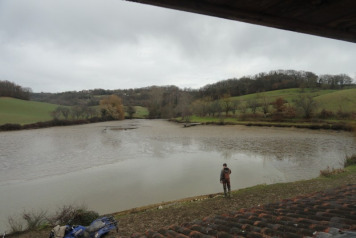 The main lake photos when drained - 2