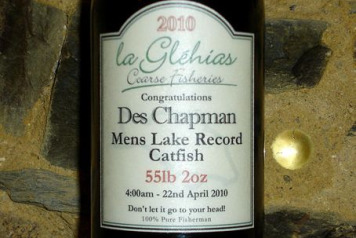 New Lake Record Catfish Set by Des Chapman - 55lb 2oz!!! - 2