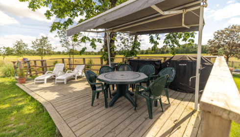 Heart Lake, Exclusive Carp Fishing France with Accommodation, Large Terrace Area