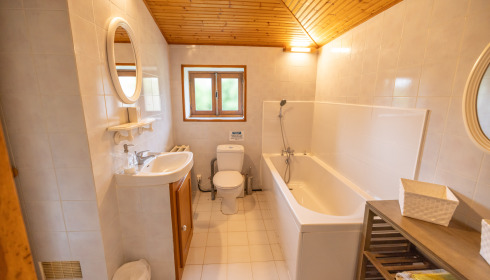 Lakeview, Carp Fishing France with Accommodation, Bathroom (Ground Floor)