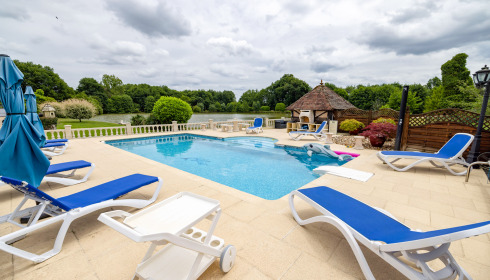 Landes, Carp fishing France, Swimming Pool Area