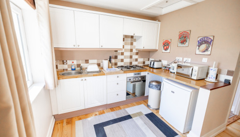Maniere, Carp fishing in France with accommodation, Kitchen Area