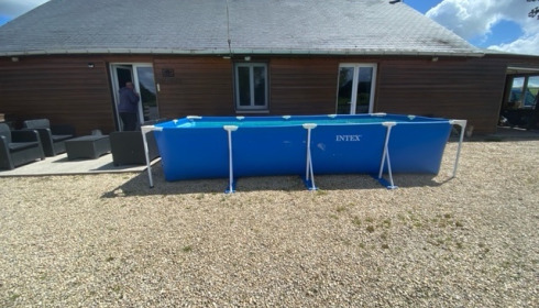 Mystique, Carp Fishing France with Accommodation, Above ground pool