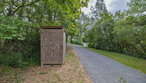 Plump Lake, Carp Fishing Holiday in France, Lakeside Dry Toilet