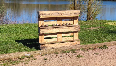 Duquesne, Carp Lake in Northern France, Boules Court