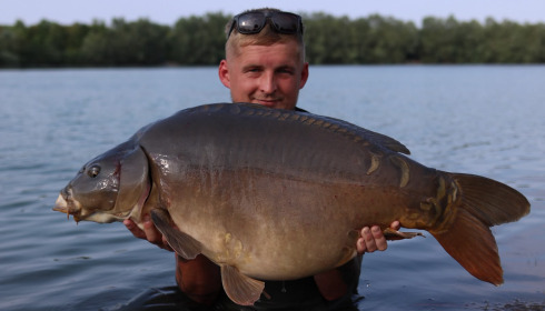 A 43 lb carp from Fullys Lake, Jul 2026