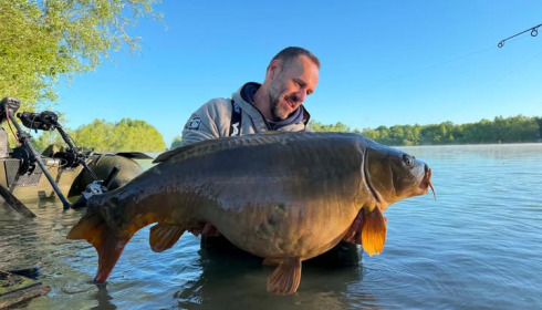 A 66 lb carp from Fullys Lake, May 2026