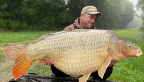A 61 lb 7 oz carp from Fullys Lake, Oct 2025