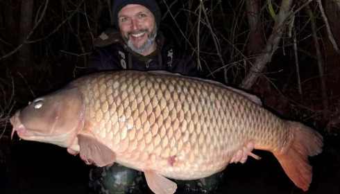 A 51 lb 8 oz carp from Fullys Lake, Jan 2026