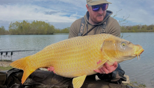 A 46 lb carp from Fullys Lake, Apr 2026
