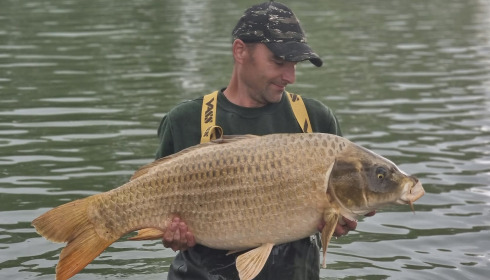 A 44 lb carp from Fullys Lake, Biggest of the trip!, Aug 2026