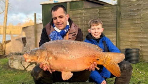 A carp from Sky Lake, Feb 2026