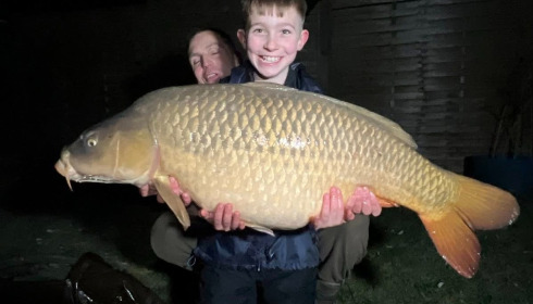 A 52 lb carp from Sky Lake, Feb 2026