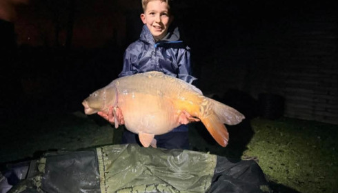A carp from Sky Lake, Feb 2026