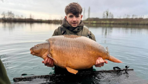 A carp from Sky Lake, Feb 2026