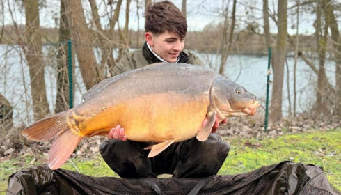 A carp from Sky Lake, Feb 2026