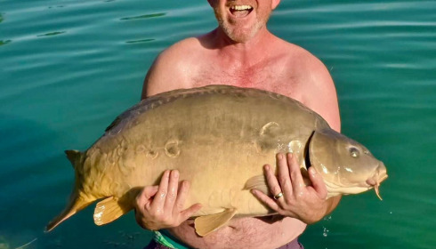 A carp from Golden Carp Lake, Swim 1, Aug 2026