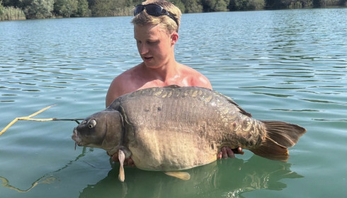 A 41 lb carp from Golden Carp Lake, From swim 3, Jun 2026