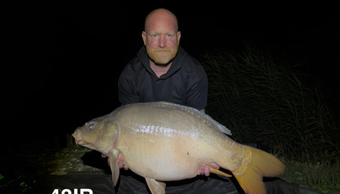 A 43 lb carp from Golden Carp Lake, Carp, Jul 2026