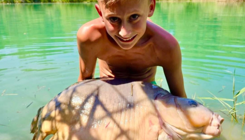 A 50 lb 2 oz carp from Golden Carp Lake, Charlie - Swim 1, Aug 2026