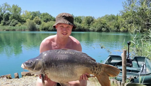 A 36 lb carp from Golden Carp Lake, Jun 2026