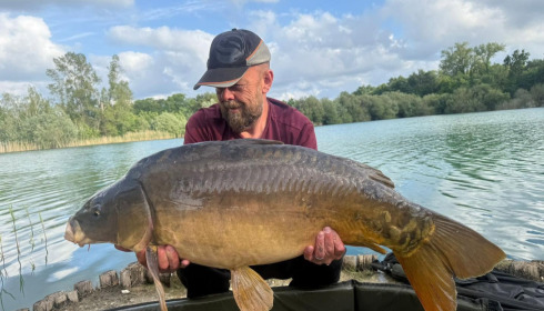 A carp from Golden Carp Lake, May 2026