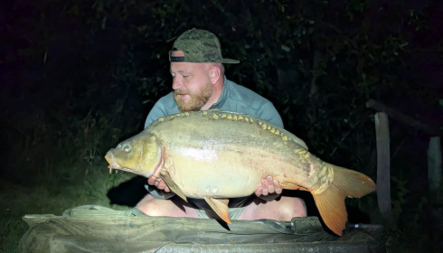 A 35 lb carp from Golden Carp Lake, Carp, Jul 2026