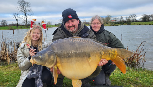 A carp from Heart Lake, Jan 2025