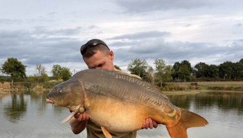 A 37 lb 6 oz carp from Heart Lake, Mirror carp, Oct 2026