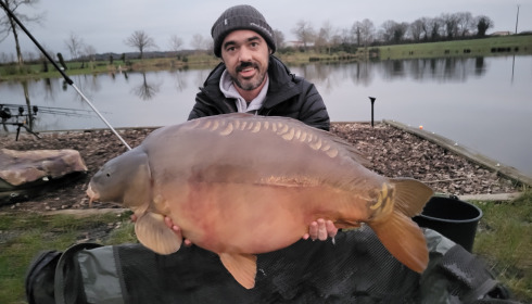 A carp from Heart Lake, Jan 2025