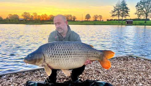 A 48 lb carp from Heart Lake