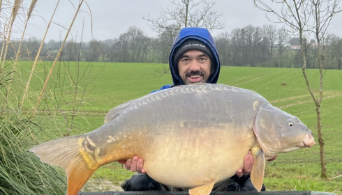 A carp from Heart Lake, Jan 2025