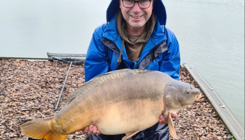 A carp from Heart Lake, Jan 2025