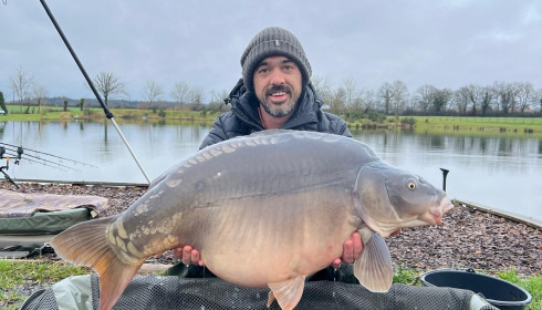 A carp from Heart Lake, Jan 2025