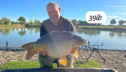 A 39 lb carp from Heart Lake, Sep 2026